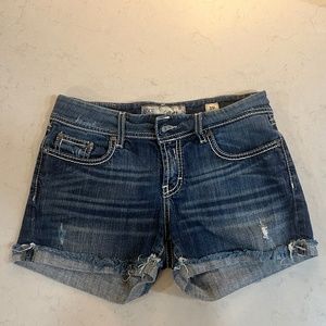 BKE Culture Denim Distressed Low Rise Jeans Shorts 29